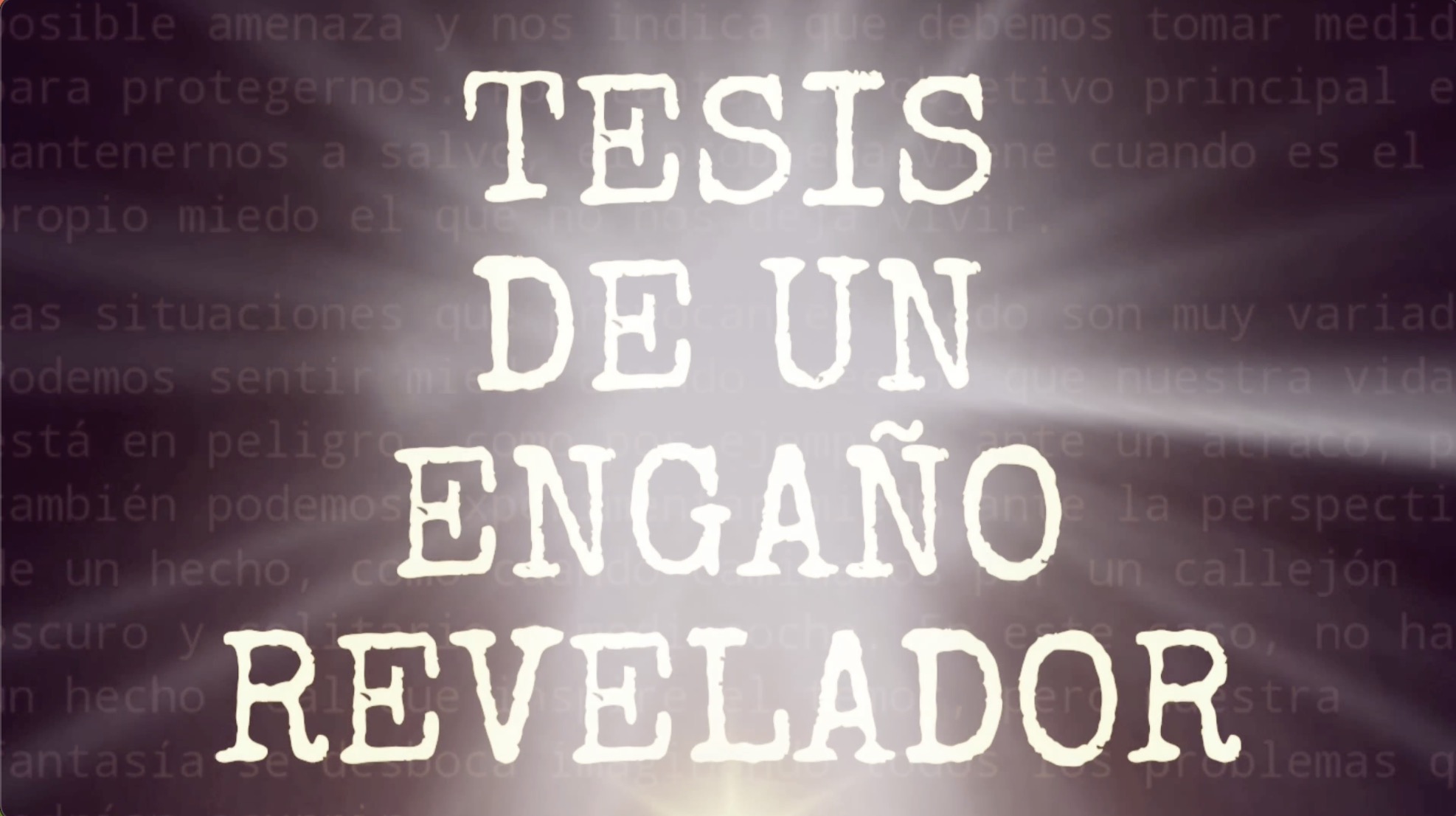 Tesis de un engaño revelador — short film | Los Cortos